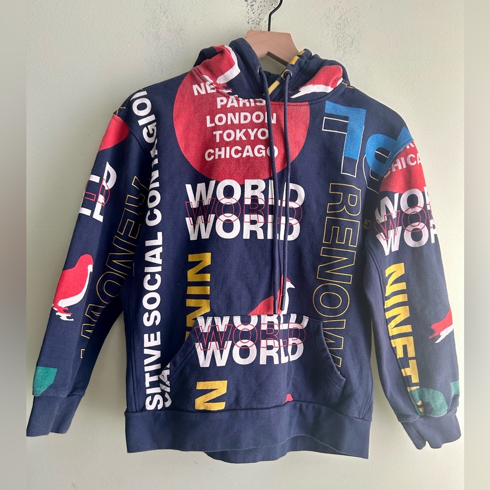 Staple Pigeon Graphic Print Hooded Sweatshirt